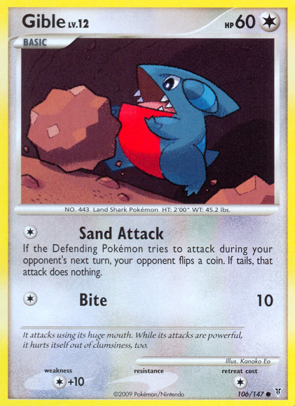 Supreme Victors Gible #106/147